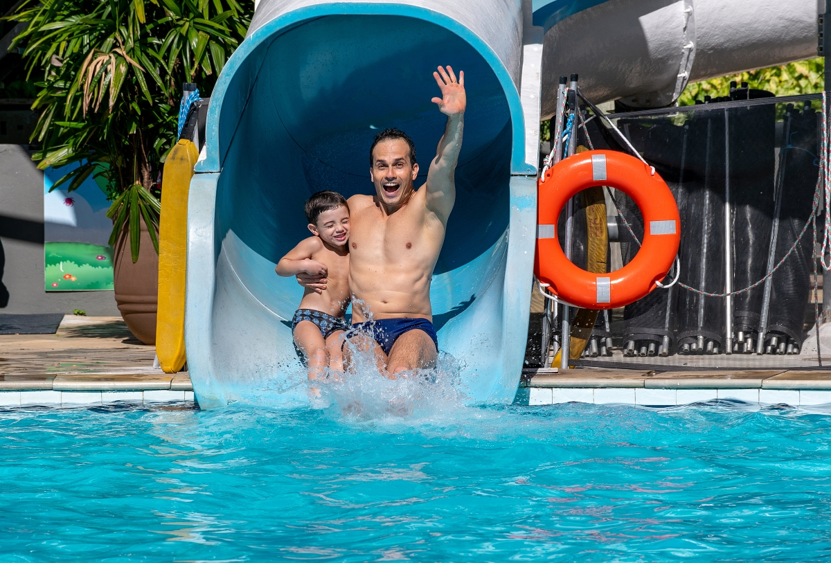 Dia dos Pais no parque aquático: Experiência como forma de presente